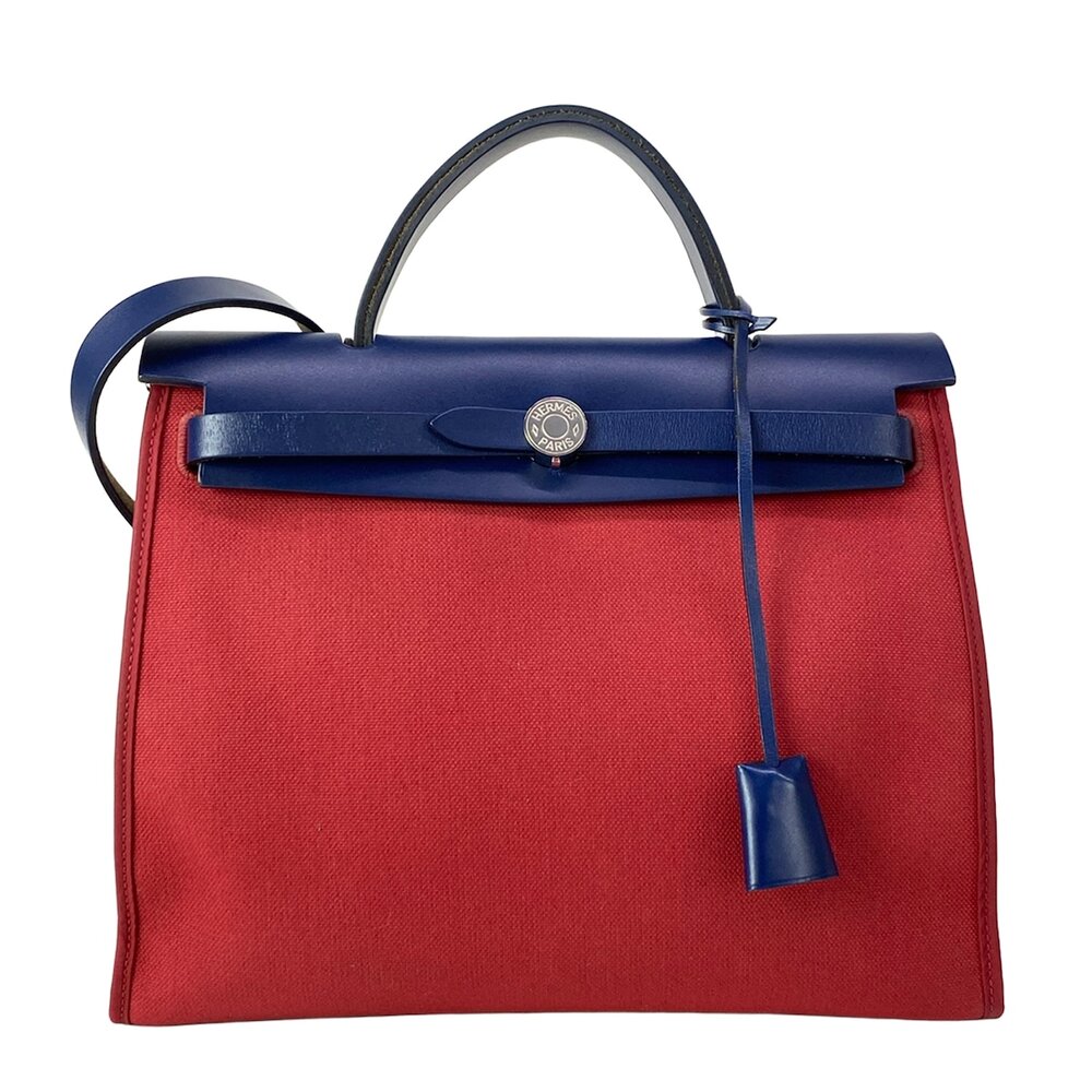 Hermès Yell Bag Zip 31 / Yell Bag Zip PM Handbag Red Navy